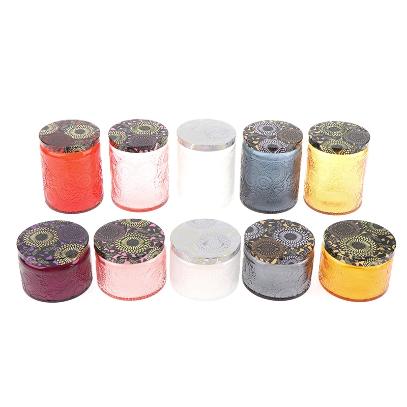 120/250ml Candle Holder Glass Containers Candle Cup With Bamboo Lid