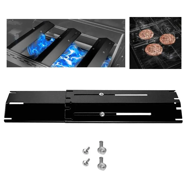 3 Stück Ersatz-Heizplatten Für Gasgrill – Verstellbar Von 35,6 Bis 54,6 Cm, Verhindert Aufflammen