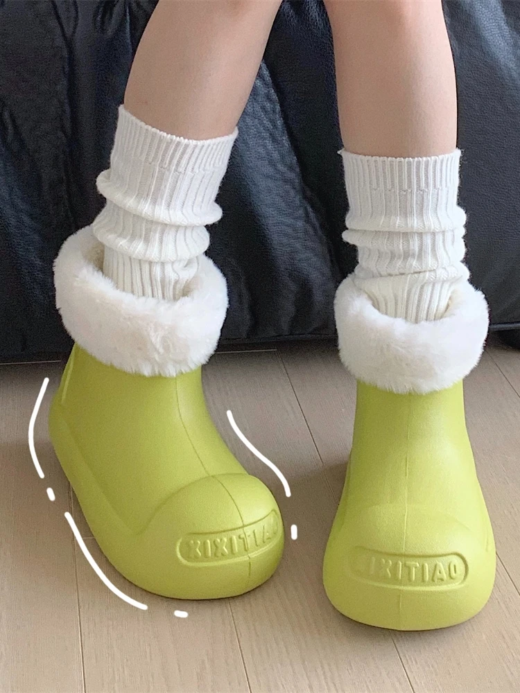 Thin Snow Boots For Women In Winter Warm And Plush Versatile For Casual Wear Slip Resistant And Waterproof Outdoor Boots