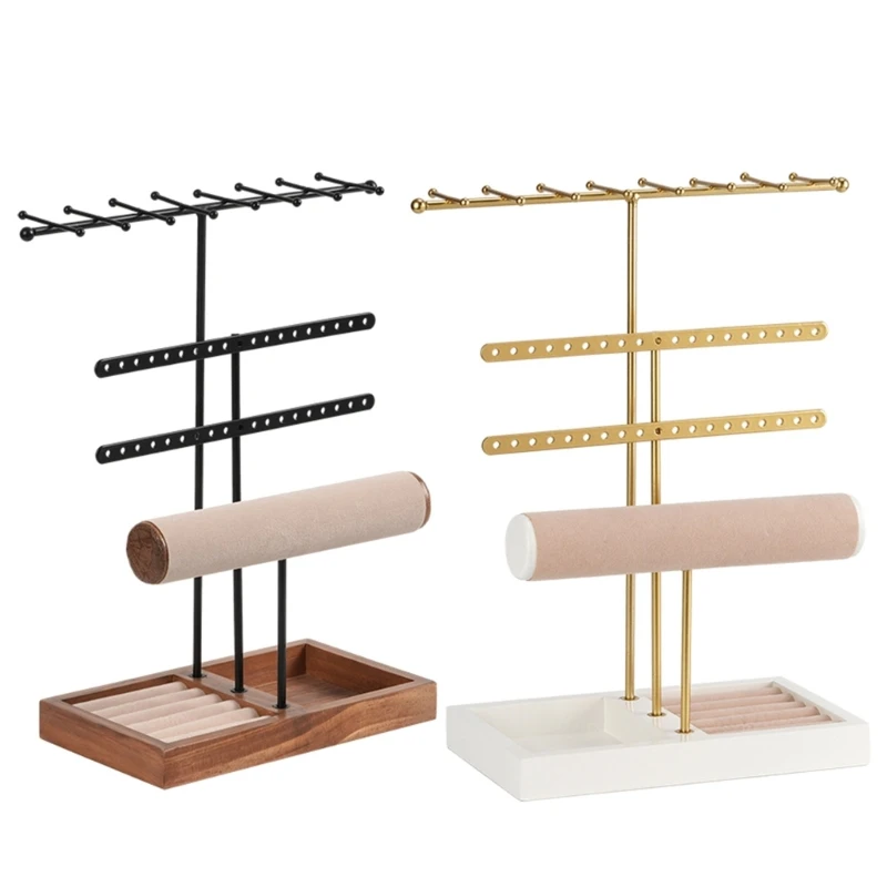 

Height Adjustable Jewelry Holder Elegant Jewelry Storage Rack Desktop Jewelry Perfect for Storing Displaying