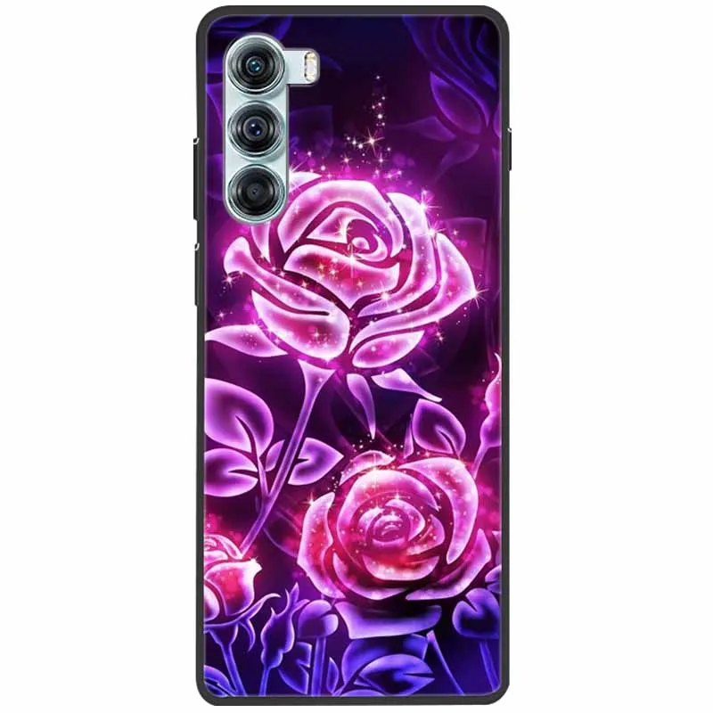 Sleek Black Silicone Protective Case with Soft Cover and Cute Design