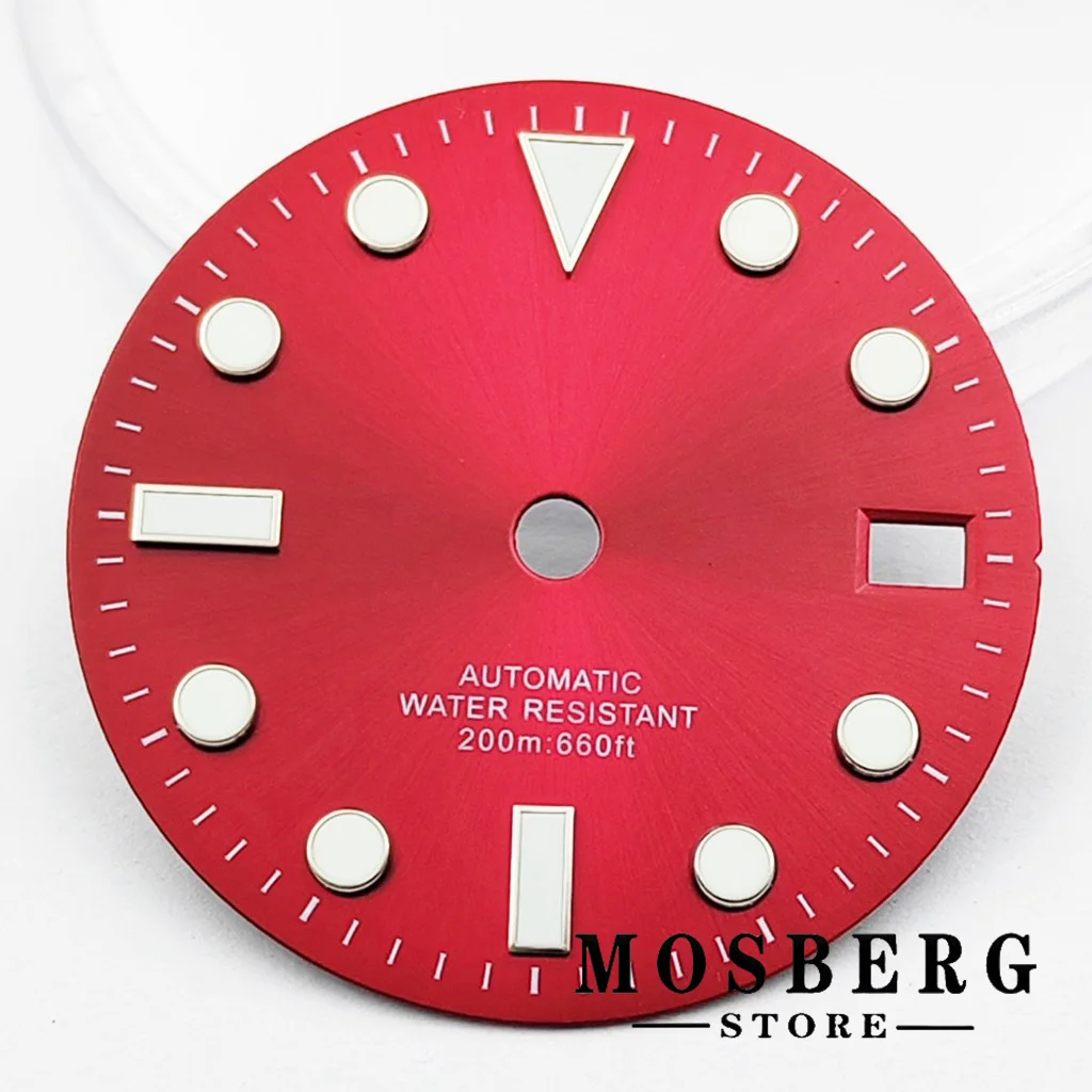 Watch Dial Accessories 28.5mm Watch Dial With Hands For NH35 NH35A Luminous Movement