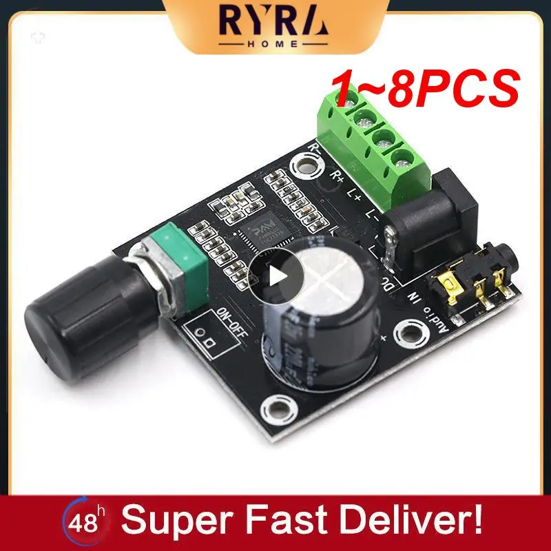 

Плата цифрового усилителя двойной мощности 12 В PAM8610, 1 ~ 8 шт. x 15 Вт, класс D