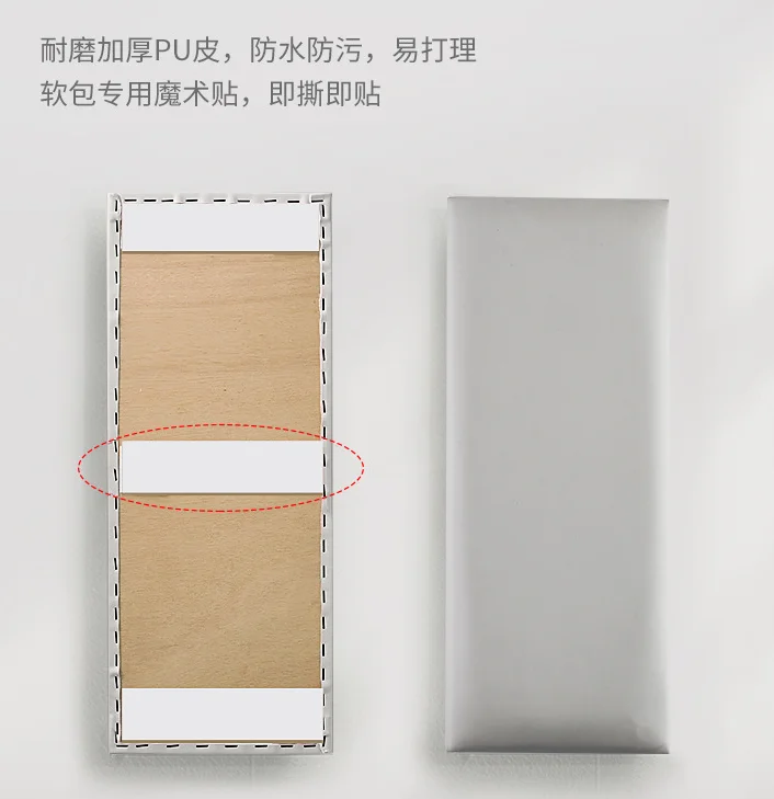 

2020 spring new model bedside board anti -collision background wall decoration