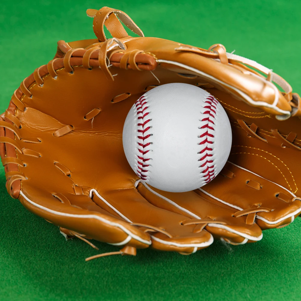 9" Handmade Baseballs PVC Upper Rubber Inner Soft Baseball Balls Softball Ball Training Exercise Baseball Balls baseball balls softball training ball