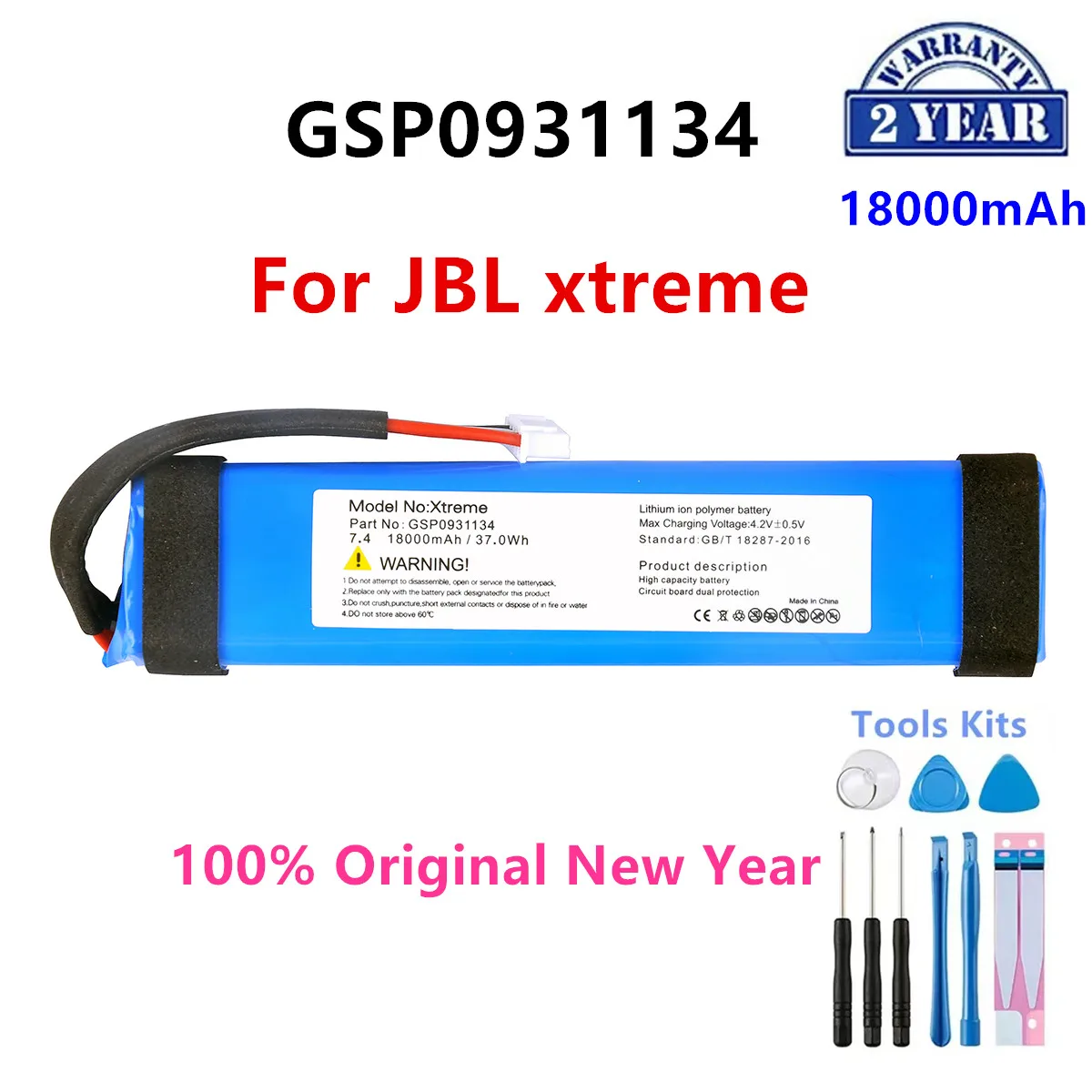 Original  GSP0931134  18000mAh  For JBL  xtreme1 extreme Xtreme 1  Bluetooth Wireless  Speaker Replacement Battery+Tools . 100% original new 25000mah gsp0931134 01 battery for jbl boombox player speaker batterie batteries tracking number free tools