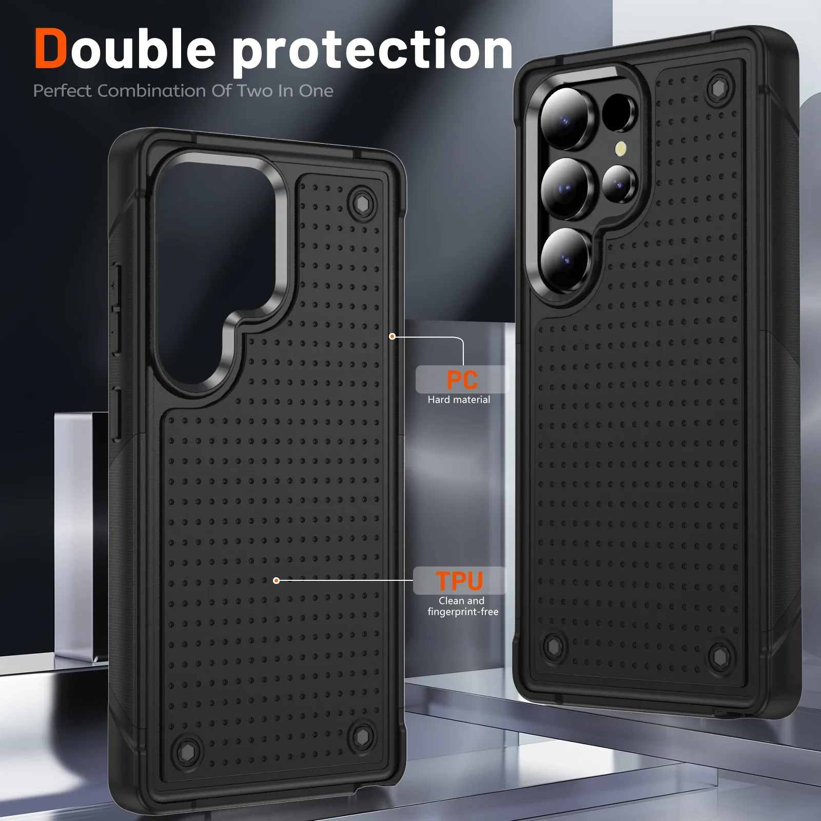 Heavy Duty Rugged Shockproof Dual Layer Armor Case with Drop Protection