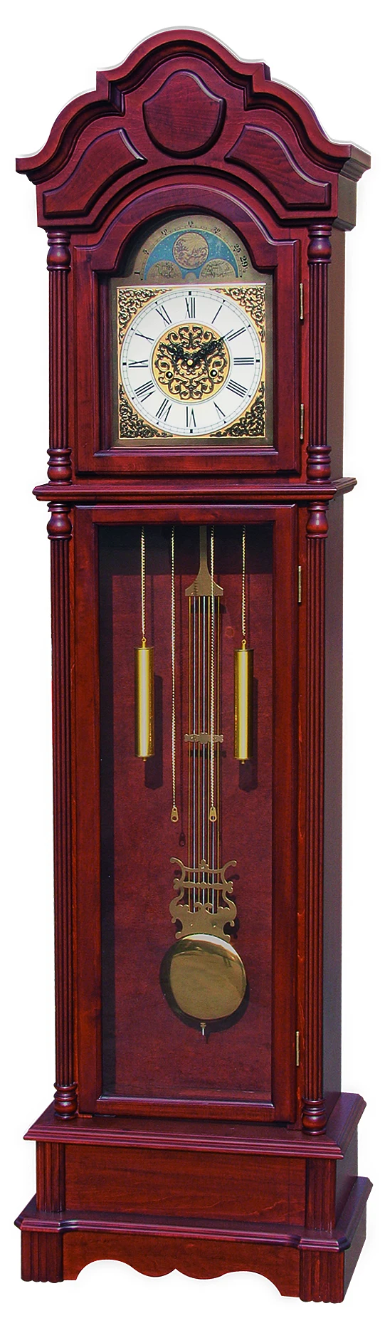 WOODEN GRANDFATHER FLOOR CLOCK QUARTZ LIVING ROOM CLOCK USE BATTERY WITH WESTERMISTER CHIME MUSIC