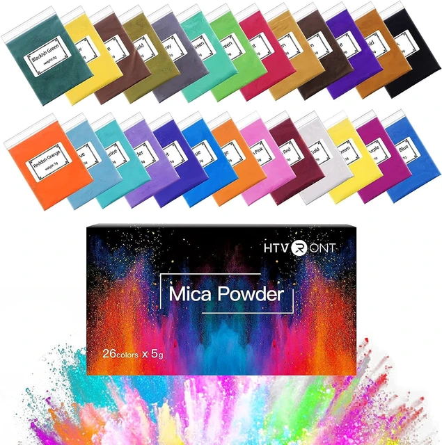 Mica Powder Epoxy Resin 15 Colors Shimmery Pigment Natural Soap