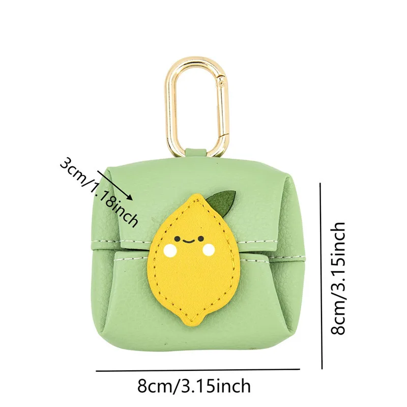 Cute Cartoon Earphone Bag Pendant Microfiber Leather Mini Lipstick Storage Bag Coin Wallet Multifunctional Student Wallet