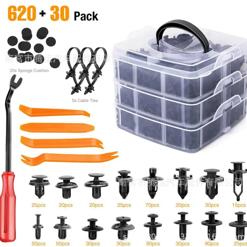 

Автомобильные крепежные зажимы, смешанные нажимные заклепки для кузова автомобиля бампера, фиксаторы для отделки двери и панели, комплект крепежных заклепок, пластиковые заклепки, зажимы для автомобиля