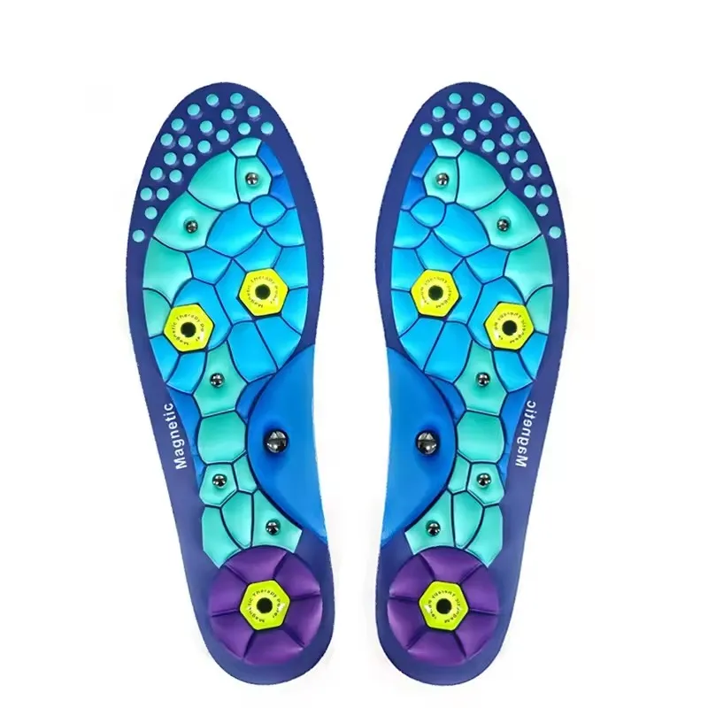 Shoe Insoles 1 Pair Foot Acupressures Insoles Men Women Foot Massage Sport Insoles Magnetic Therapy for Relieve Fatigue Training