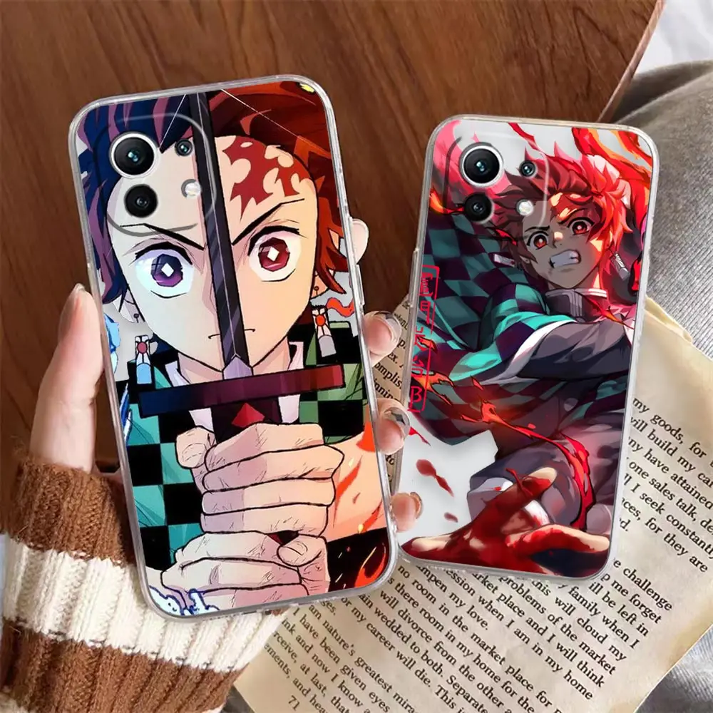 

Clear Phone Case For Xiaomi 13 12 12X 11 11T 10 10S 9SE 9 8 6X 6 Silicone Case Funda Capa Shell No Yaiba Kimetsu Demon Slayer