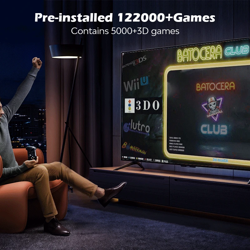 kinhank super console batocera disco rígido retro jogos de vídeo para