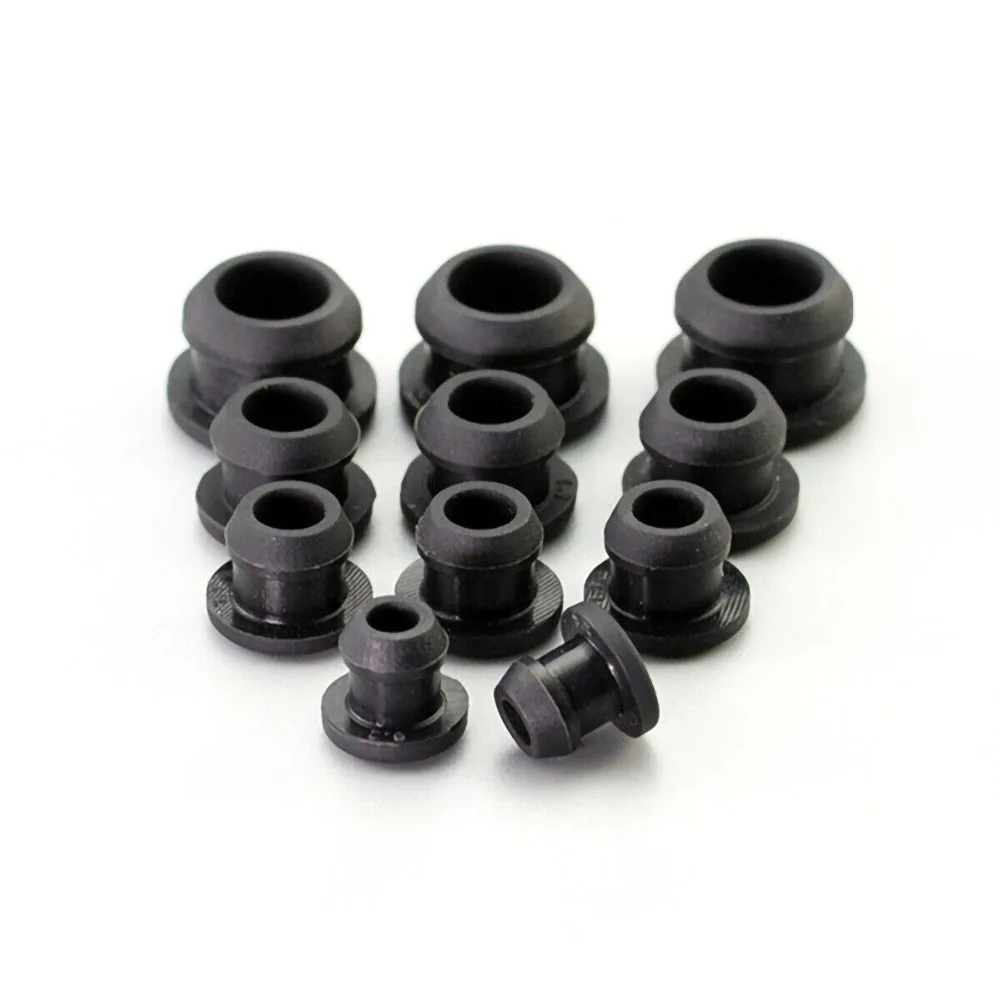 Borracha de silicone Hole Caps, T Type Plug Cover, Snap-on Junta, Blanking End Caps, Rolha de vedação de grau alimentício, 2.5mm-30mm