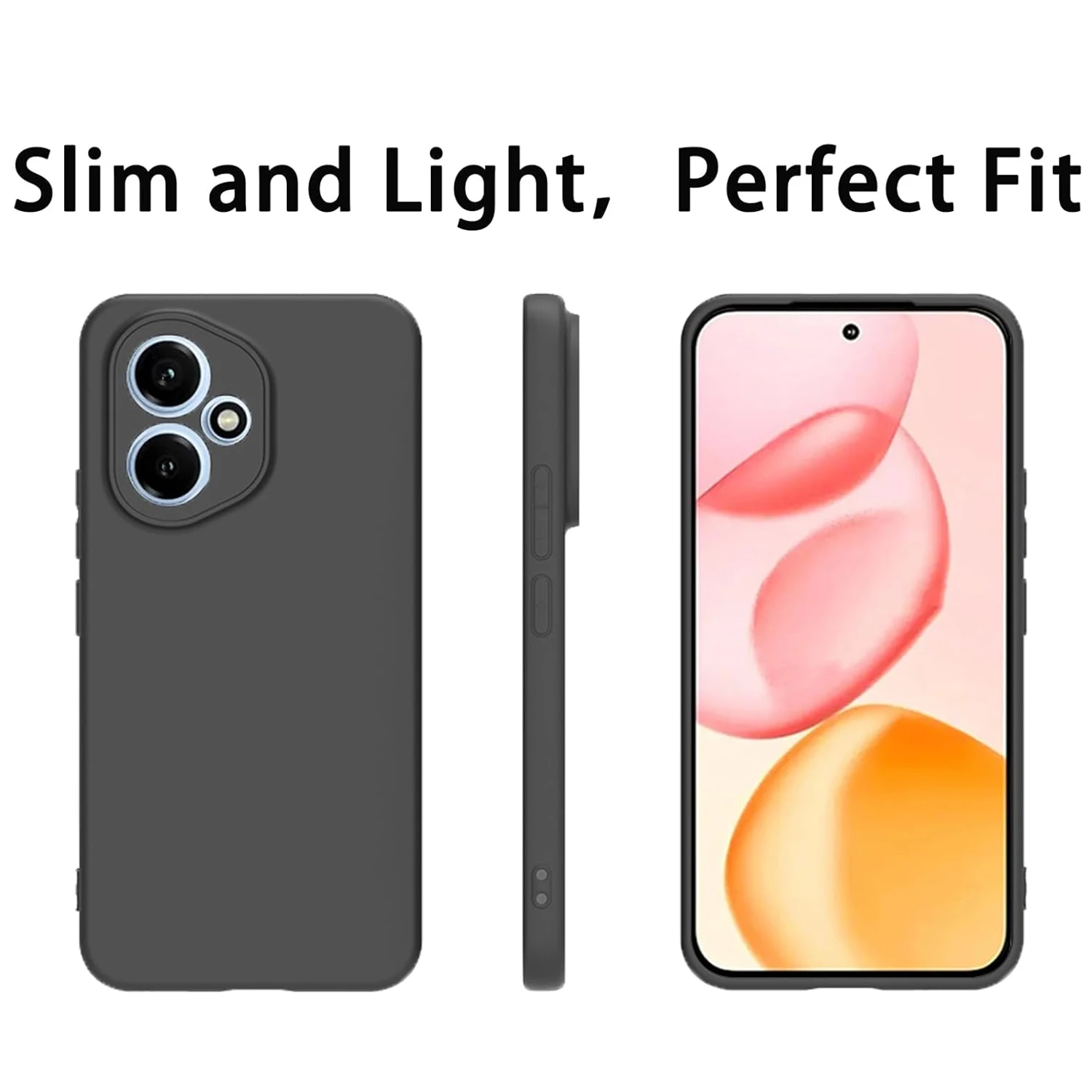 Flexible Liquid Silicone TPU Protective Case - Durable Back Shell Cover