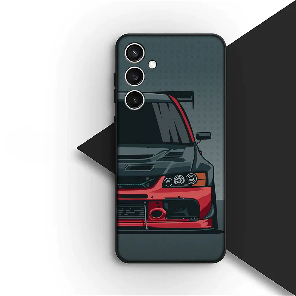 Supercar Cartoon Taillights Soft Phone Case