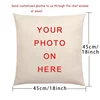DIY Logo Custom Cushion Cover Baby Family Pets Pillow Case Luxury Brand Customized Throw Pillow Cover Linen Housse 1