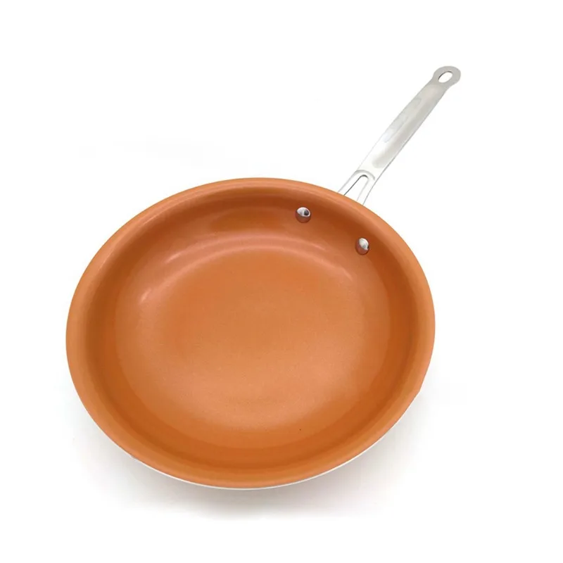 Non-stick Copper Frying Pan with Ceramic Coating Wok Saucepan Oven