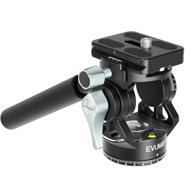 iShoot Support d'objectif long et plaque QR à dégagement rapide compatible avec la tête fluide Manfrotto 500 700, Sachtler FSB 10T/FSB 8T/FSB 6T, DV2/DV8/DV10SB/DV12SB, V14/V18/ACE XL