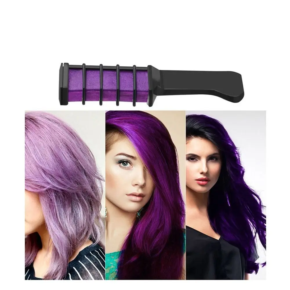 Description Picture 4 of itemWashable Hair Chalk Comb Highlight Stripe Color Temporary Hair Dye Marker Mini Disposable Hair Color Dye Women Girls