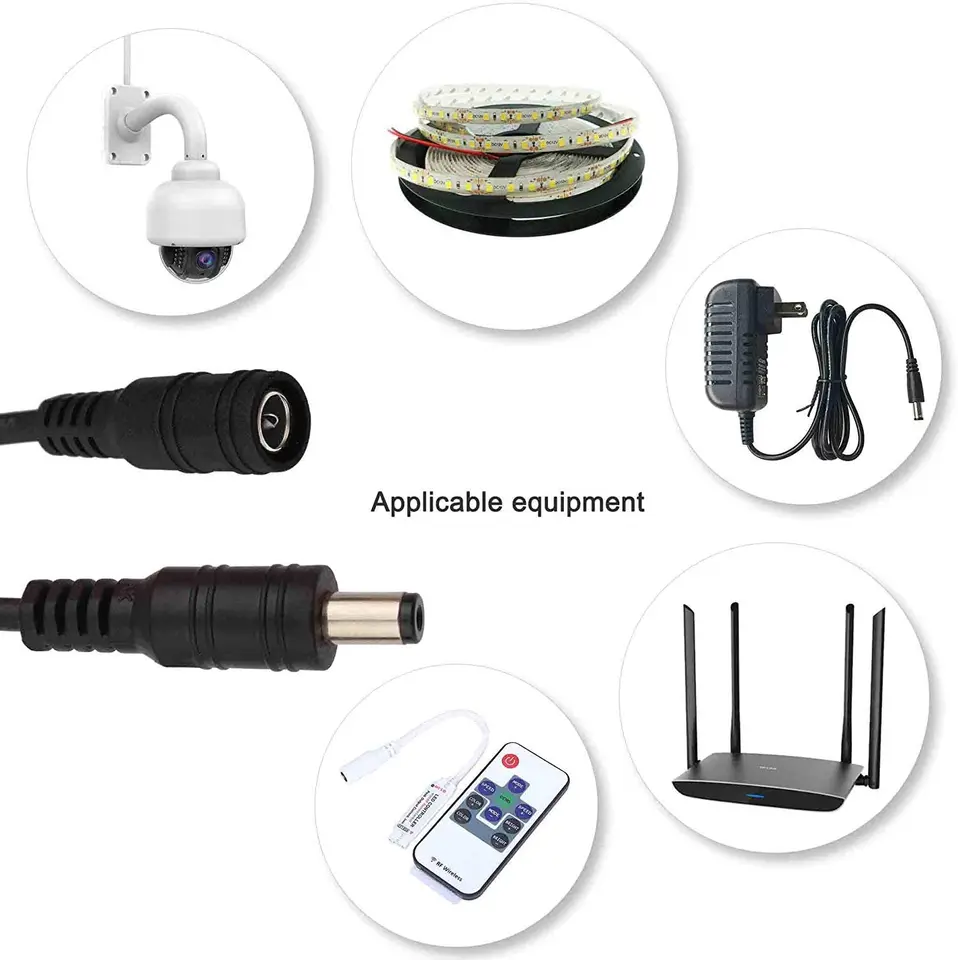 SIOCEN 5.5mm X 2.1mm Extension Cord,DC 12v Power Supply