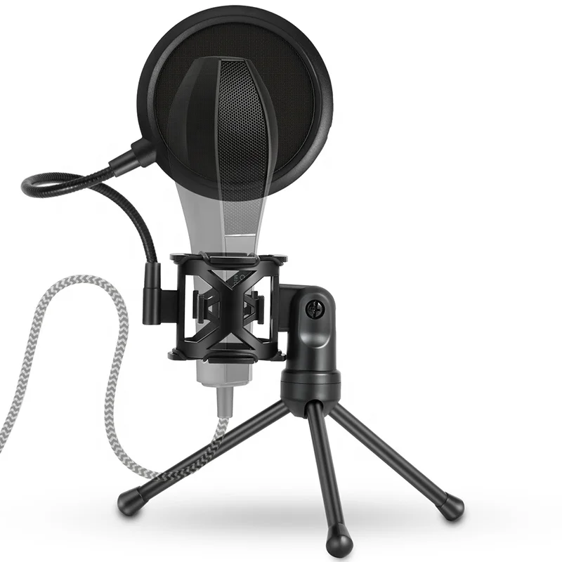 Microphone Stand Microphone Pop Filter Microphone Shock Mount Professional Isolation Shield Microphone Shock Mount Stand Filter For Recording Maximum Isolation from Handling Vibration