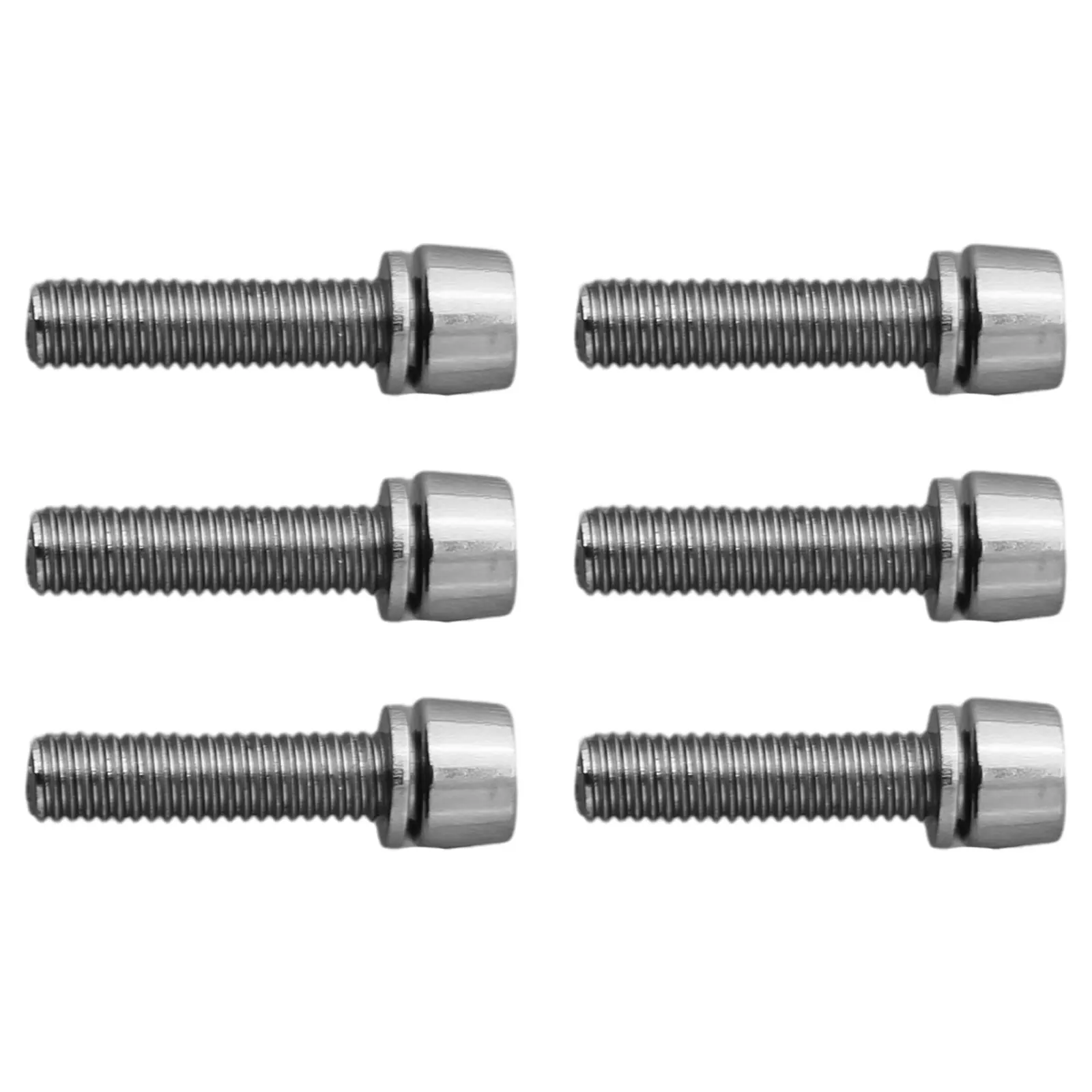 

6PCS/Box Bolts MTB Stem Screws M5/M6 Road Bike Cycle Parts High-Precision Steel Light Weight Titanium Bolts Cycling Accessories