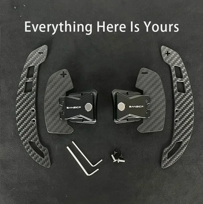 Fit for original unmodified Audi R8 Steering Wheel Shift Paddle Magnetic Carbon Fiber Paddle Shifter Extensions