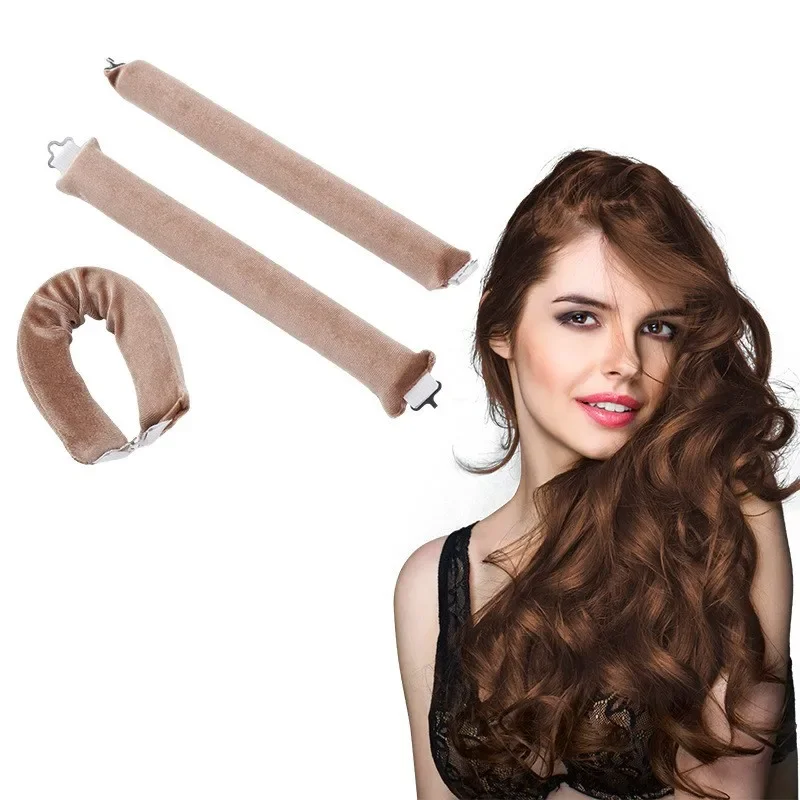 Heatless Curling Rod Headband Lazy Hair Curlers No Heat Hair Rollers Curls Sleeping Soft Flexi Rods with Hook Styling Tools