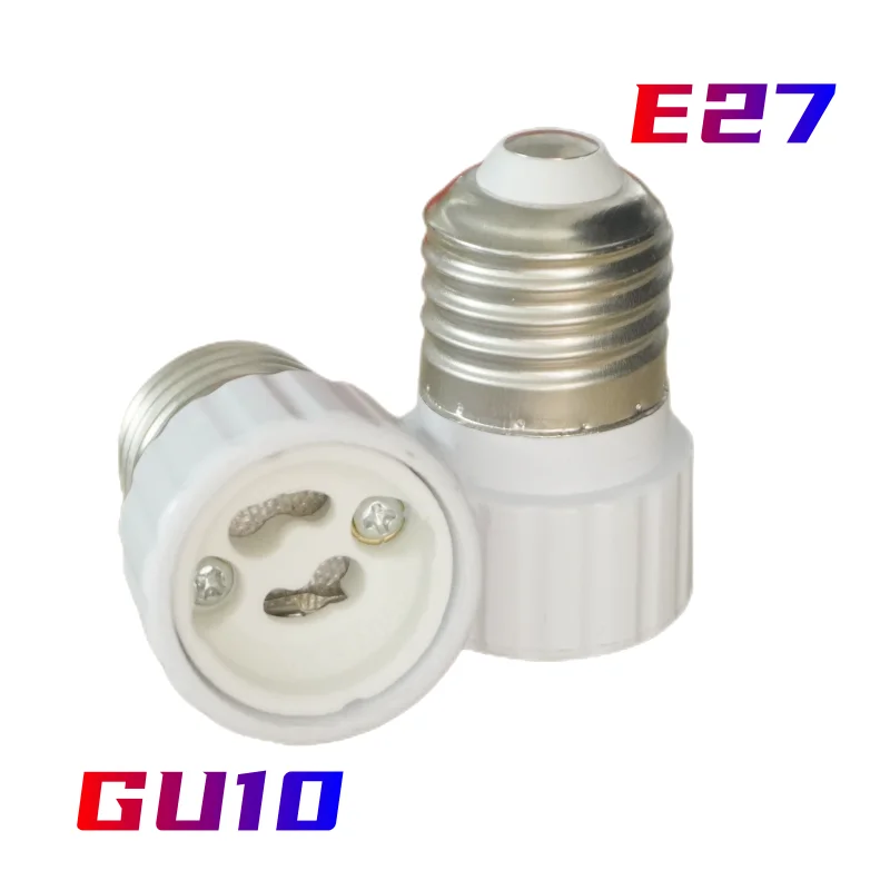 E27 TO GU10  Fireproof Material lamp Holder  Converters Socket Adapter light Bulb Base Type 3 years warranty dc 12 24v 15w 6 ports injector power adapter 100 240vac fireproof led light driver multiple wiring ports driver