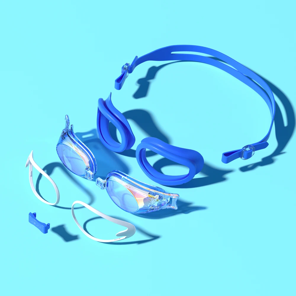 JSJM 2024 New Children Swimming Goggles Anti-Fog Anti-UV Swimming Goggles Silicone Adjustable Professional Swimming Goggles 5