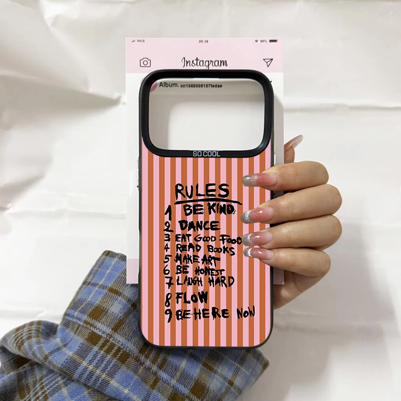 Love Heart More Amor Por Favor Striped Stylish IMD Phone Case