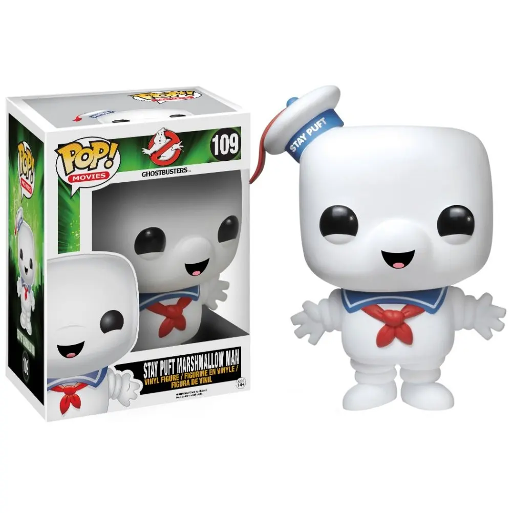 thumbnail image 4 of Figuras de acción de vinilo de Funko POP Movie&TV Models STAY PUFT MARSHMALLOW MAN #109 Colección Gost Bus Stears para niños Juguetes, 4 of 5