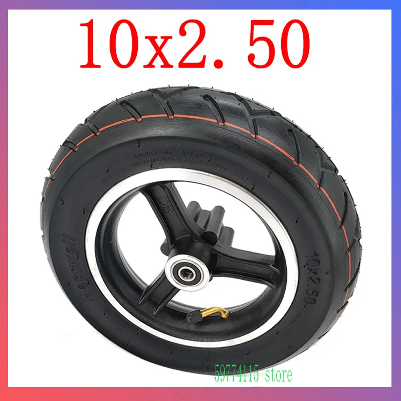 Electric Scooter Tire 10 Inch 10x2.50 Electric Scooter Wheels 10*2.50 Inner Outer Tyre Explosion-proof Tire Wheel Rim for SPEEDWAY Electric Scooter