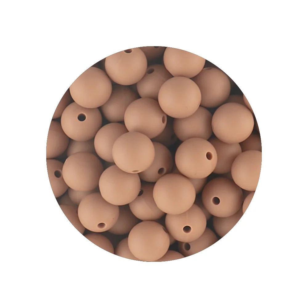 Vibrant Silicone Beads for DIY Jewelry Crafting - 50 Pieces, 12/15mm