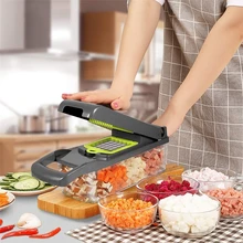  Multifunctional Mandolin Slicer Cutter Vegetable Choppers Adjustable Onion Potato Slicer Dicer Kitchen Vegetables Tools 