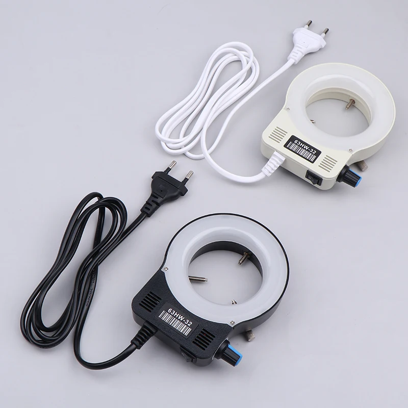 Microscope Light Microscope LED Ring Light Illuminator Lamp For Microscope Circle Light Industrial Camera Source EU Plug