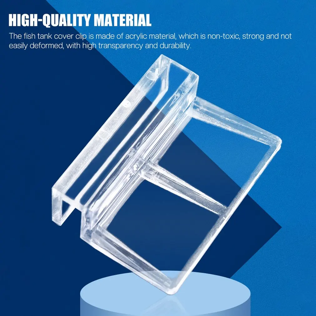 

6/8/10/12mm Fish Tank Clip, Aquarium Transparent Fish Tank Cover Plate Bracket