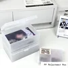 SKYSONIC S/L Adjustable Board Organizer Frosting Dustproof Storage Box Photocards, Sleeves,Small Card Film Sorting Flip Box 5