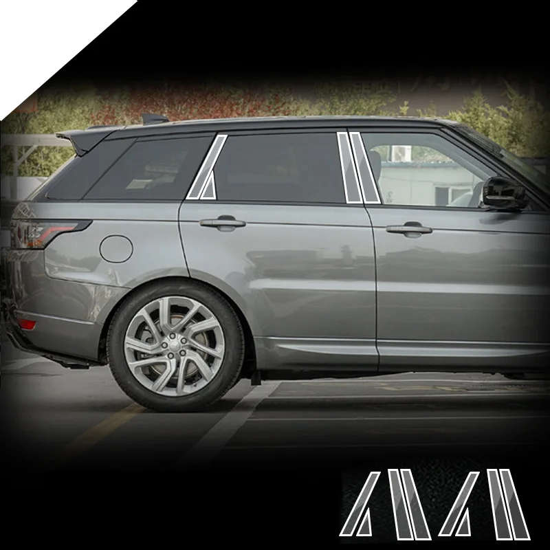 

For Land Rover Range Rover Sport 19-23 TPU Transparent Film Exterior Windows BC Center Pillar Strips Car Sticker Car Accessories