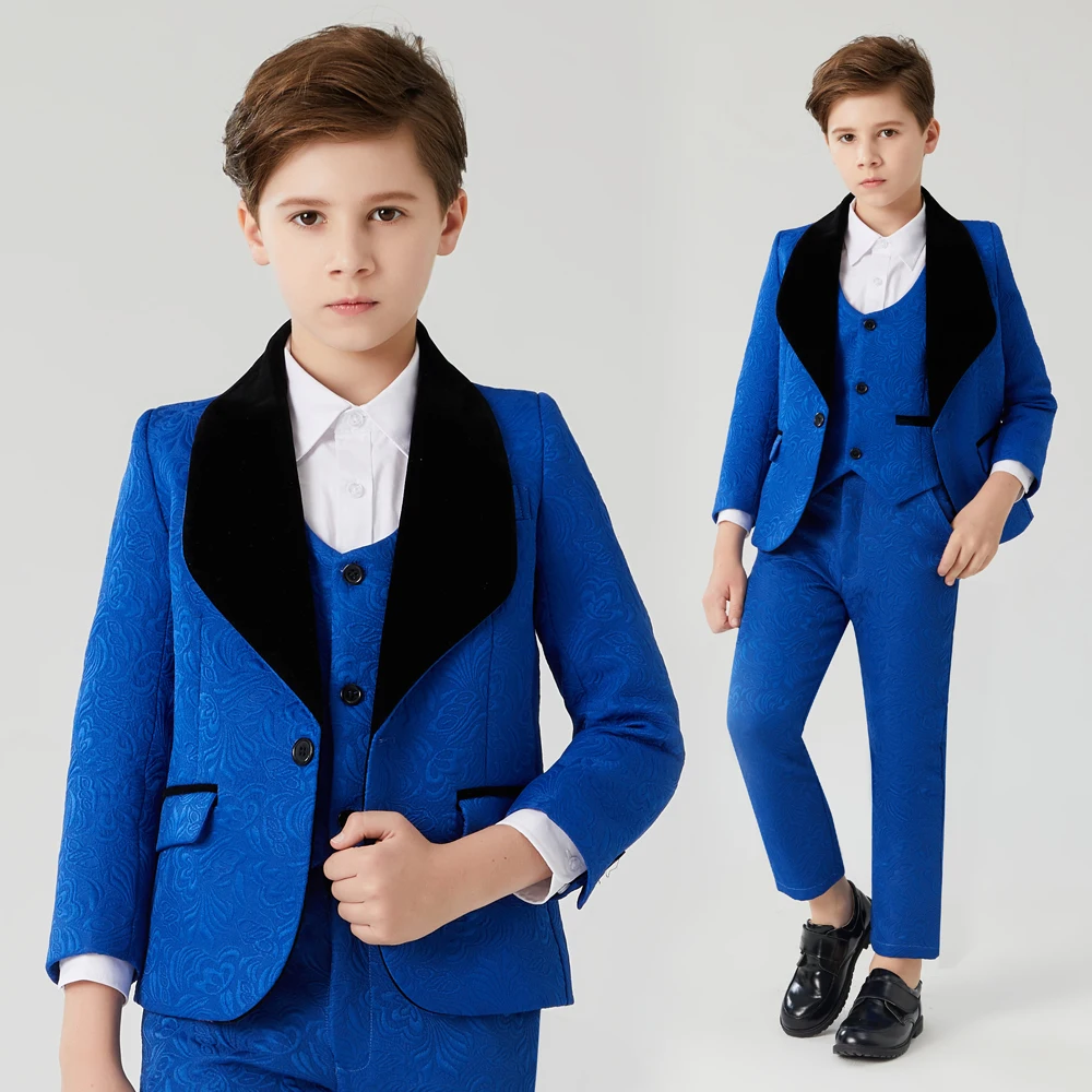 Boys 2 Piece Suit Wedding Tuxedo Pink Jacket Pants Fashion