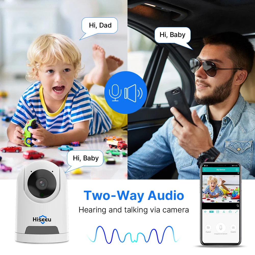 Рисунок 3 - Hiseeu 2K 4MP Wifi PTZ IP камера