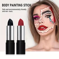Face & Body Art Paint Sticks Non-Toxic Long-Lasting Sports Makeup for Eye Black Quick-Dry Smudge-Free Ideal for Football 2