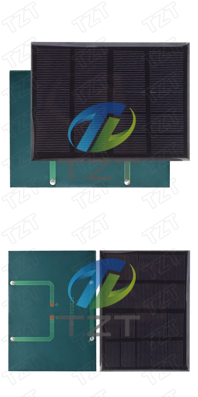 TZT 1/3 Stück 6 V 320 mA 1,92 W Solarpanel polykristallines 140 x 104 mm Mini Sunpower Solarsystem DIY für Batterie-Handy-Ladegerät – Detail 7
