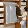 Clothing Dust Cover Transparent Dress Clothes Garment Dust Cover Hanging Organizer Waterproof Dustproof Clothes Wardrobe Storage 1
