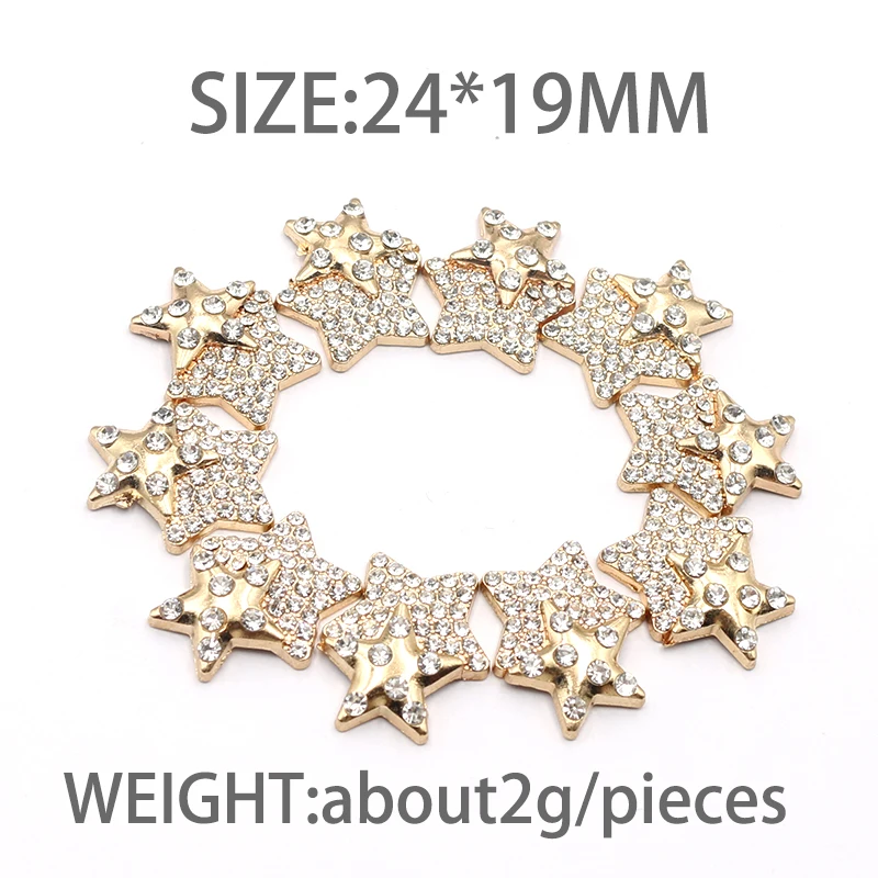 Teeth Rhinestone Star Hair Comb Pentagram Star Extra Hair Holder