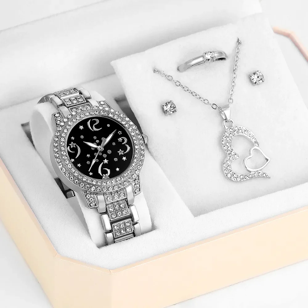 Luxurio pendant watch pair colar wedding jewelry329 main image 1