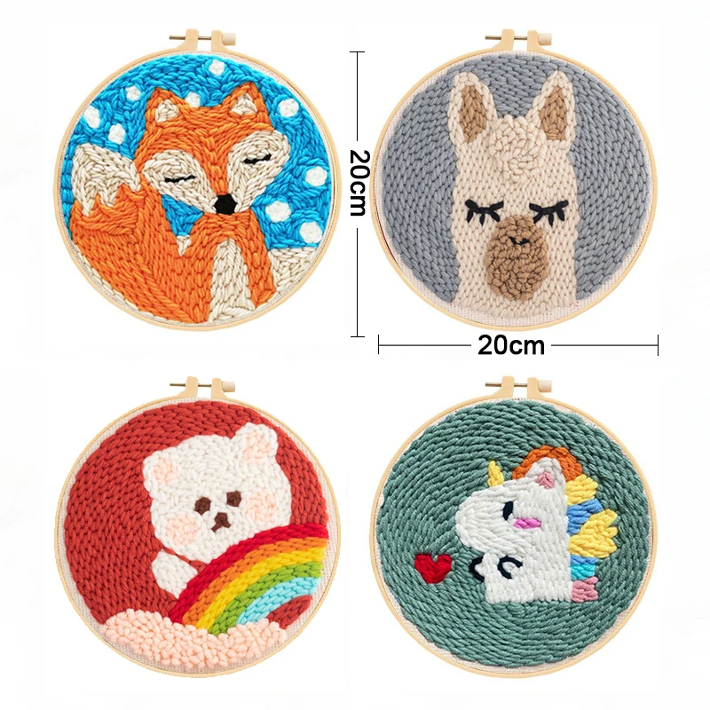 Arte en Casa-Aguja mágica para bordado ruso Punch Needle set*3