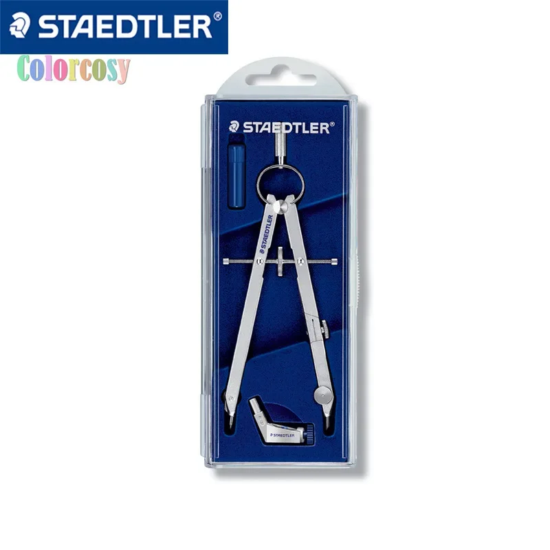 new Staedtler 551 01 Professional Drawing Tool with Telescopic Arm,Precision Center Wheel Compass, Max Drawing Diameter 26.5MM,